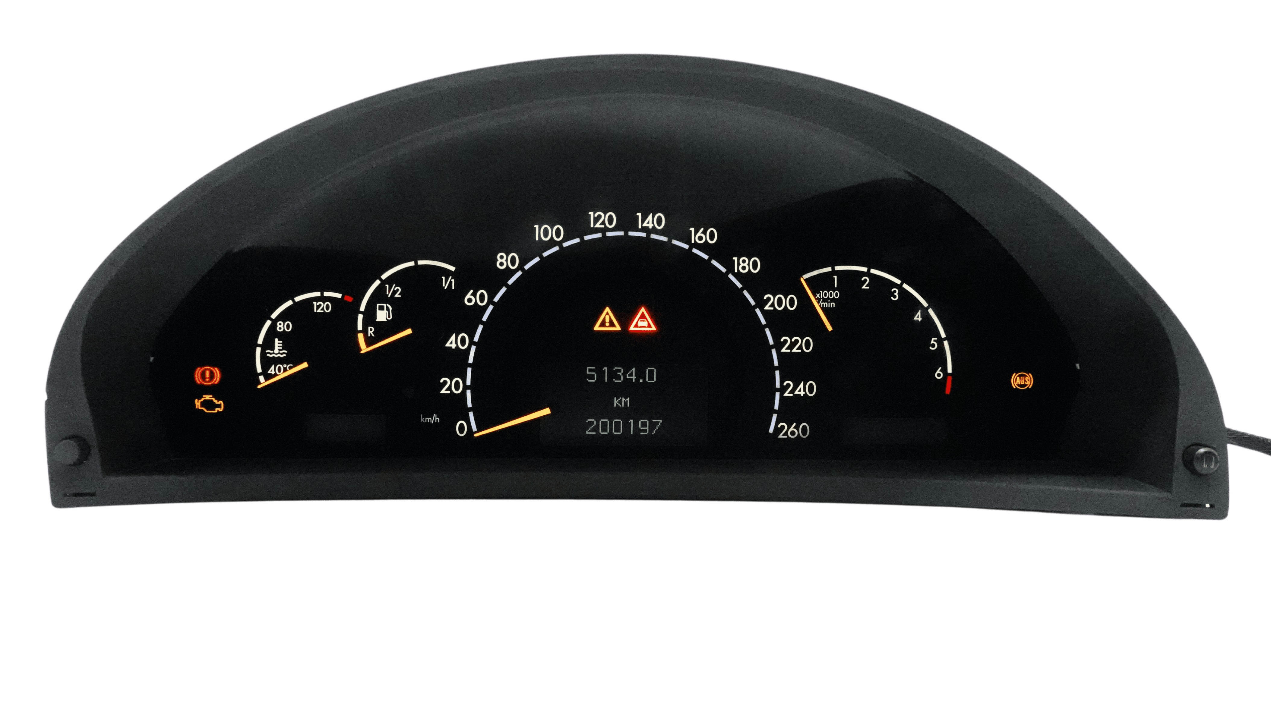 Mercedes S-Klasse W220 Kombiinstrument mit Pixelfehlern – professionelle Reparatur des Kombiinstruments